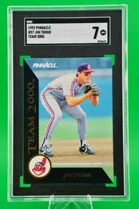 1992 Pinnacle Team 2000 Jim Thome #37 Cleveland Indians Guardians SGC 7 - Photo 1/2