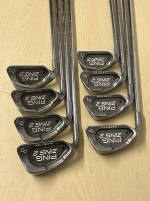 Left Handed Ping Zing 2 Black Dot ⚫️ Iron Set 4-SW / Stiff Steel JZ Shafts - Image 1 of 4