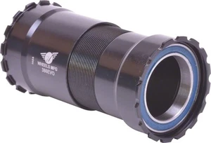 Wheels Manufacturing 386 EVO Bottom Bracket with ABEC-3 Bearings, Black Cups - Picture 1 of 1