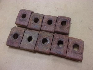 9 Vintage IH Farmall Super M H Hinterreifen Felge Keilscheibe Lug Bolt Clamps alt - Bild 1 von 9
