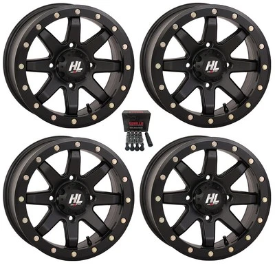 High Lifter HL9 Beadlock 15x7 Wheels Black Can-Am Commander Maverick (4) Foto 1 de 3