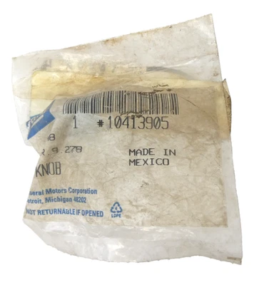 NOS OEM GM 10413905 Knob Assembly Heater & A/C Control Knob - Image 1 of 3