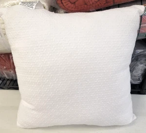 Charter Club Diamond Dot Woven Tile Decorative Pillow, 18" X 18" White - Picture 1 of 6