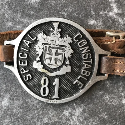 Obsolete Wolverhampton Borough Special Constabulary metal armband Police - Image 1 of 2