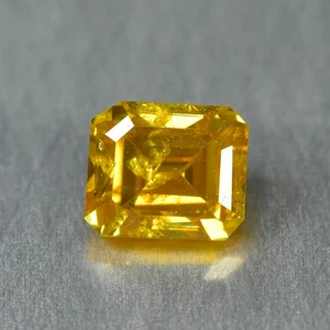 0.17Ct Emerald Cut _ Exquisite Natural Yellow Diamond No Treated Diamond - Picture 1 of 2