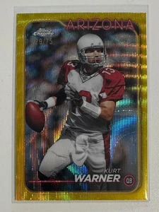 Kurt Warner Topps Chrome 2024 Yellow Wave Refractor /75 Arizona Cardinals - Bild 1 von 2