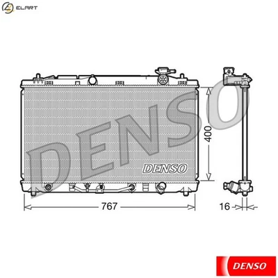 RADIATOR ENGINE COOLING DRM50030 FORRADIATOR ENGINE COOLING DRM50030 FOR TOYOTA  - Image 1 of 4