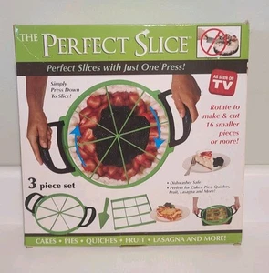 Perfect Slice Pie Cake Quiche Fruit Lasagna Press & Slice Kit As Seen On TV New - Picture 1 of 5