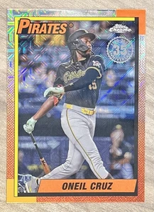 Tarjeta Oneil Cruz 2025 Topps Serie 2 #T90C-134, 1990 Cromo Plata Pack Mojo - Imagen 1 de 2