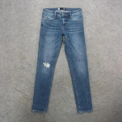 KUT From The Kloth Jeans Womens 2 Blue Catherine Boyfriend Distressed Stretch - Image 1 of 4