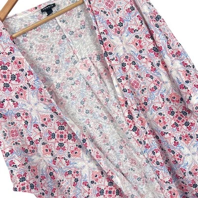 TORRID Women's 1X Floral Paisley Kimono Cardigan Lightweight Boho Layering Artsy - Image 1 of 4