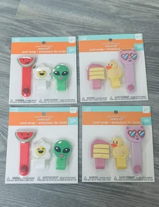 Creatology Cord Wraps Lot of 4 Organization Fruit Duck Alien Egg Pig $12 - Picture 1 of 1