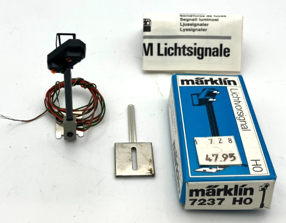 Märklin H0 7237 Lichtvorsignal Vorsignal Signal OVP alle Funktionen ok #K255 - Bild 1 von 1