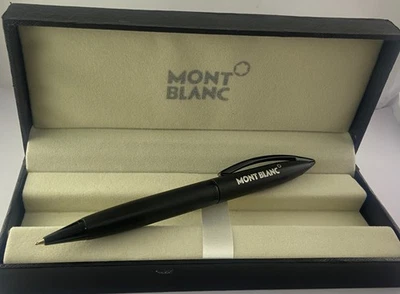 Bolígrafo Montblanc reacondicionado acabado negro mate buen instrumento de escritura Foto 1 de 4
