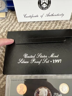1997 United States Mint Silver Proof Set ~ 5 Coins ~ w/OGP Box & COA - Image 1 of 4