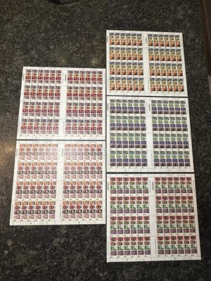 Great Britain 2008 James Bond Complete 5 Full Sheet Set (MNH) 240 Stamps - Image 1 of 4