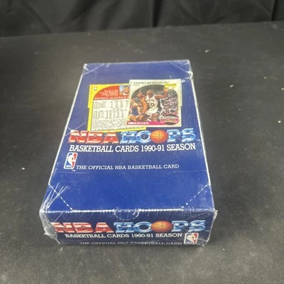 1990-91 NBA Hoops Series 1 Box 36 Packs Factory Sealed Menendez Brothers Jordan - Image 1 of 4