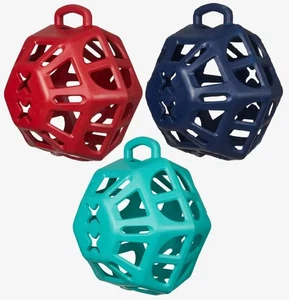 LeMieux Hay Ball Stable Slow Feeding Field Boredom Buster Lagoon/Chilli/Navy 2kg - Picture 1 of 10