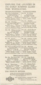 1914 London General Omnibus Whitsun Holidays Timetable Advert - Imagen 1 de 1