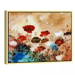 Modern Flower Landscape Canvas Print Painting Picture Home Decor Wall Art Framed - Picture 1 of 11