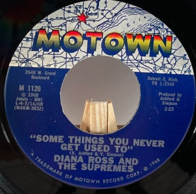 DIANA ROSS AND THE SUPREMES 45 RPM SOME THINGS YOU NEVER GET USED TO—EX Foto 1 de 4