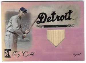 TY COBB 2000 Topps Tribute Game Used Bat Relic Card "Tigers HOF" RARE #34 of 99! - Picture 1 of 2