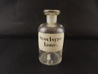 Antique Bottle Jar Glass Blown Pharmacy Record Svovlsyre Konc