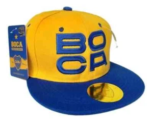 BOCA JRS - Embroidered - Official TRUCKER Hat - Cap - Blue and Yellow -New - Picture 1 of 4