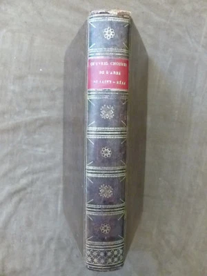 OEUVRES CHOISIES DE L'ABBE DE SAINT-REAL...LOUIS JANET.1819. Plein veau marbré - Photo 1/4