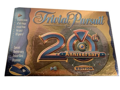 Настольная игра Trivial Pursuit 20th Anniversary Edition с диспенсером карт Hasbro новая в коробке - Изображение 1 из 4