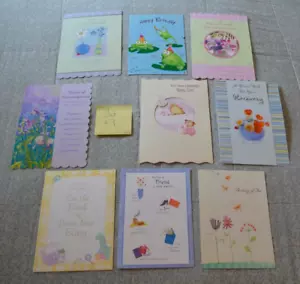 LOT #9 ~ Greeting Cards (9) Birthday, Encouragement & More - Picture 1 of 3