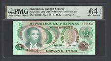 Philippines 5 Piso 1949(ND 1978) P160c Uncirculated Grade 64