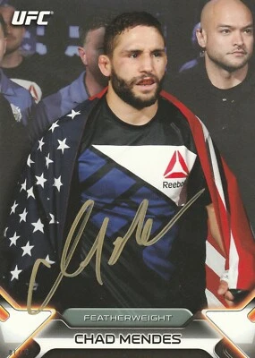 КАРТОЧКА С АВТОГРАФОМ ЧАДА МЕНДЕСА UFC 2016 TOPPS НОКАУТ 5X7 NO51/49 СЕРТИФИКАТ ПОДЛИННОСТИ BAS 189 - Изображение 1 из 3