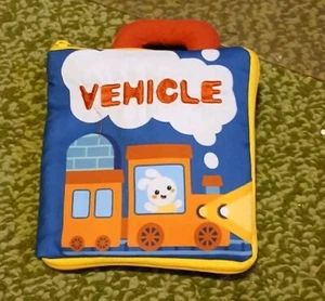 "VEHICLES" SOFT ZIPPERED BOOK FOR Baby - Picture 1 of 5