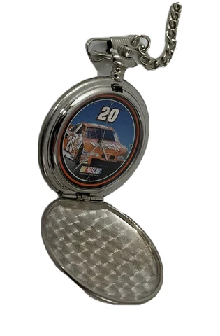 TONY STEWART #20 ALLSTAR MOTORSPORTS POCKET WATCH NASCAR New Battery Cover