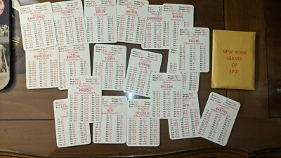 APBA Baseball Great Teams of The Past 1921 New York Giants - Image 1 of 4