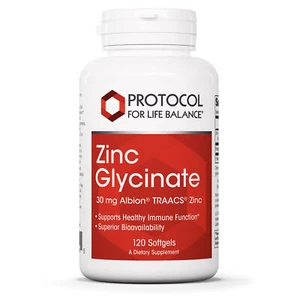 Protocol For Life Balance Zinc Glycinate Immunity Prostate & Reproductive Health - Picture 1 of 9