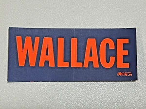 George WALLACE 1968 Presidential Campaign Small Bumper Window Sticker Decal - Picture 1 of 4