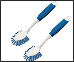 PHYEX 2-Pack Kitchen Diffusion Type Scrub Brush for Cleaning Dishes Pots Pan ... - Picture 1 of 5