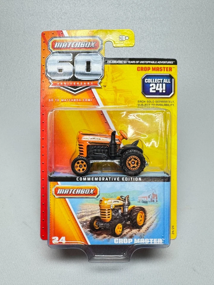 2012 Matchbox 60th Anniversary Crop Master #24 Orange Tractor w/ box MOC - Image 1 of 1