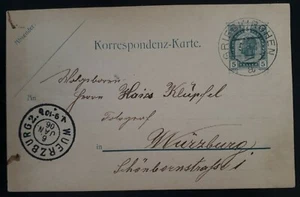 1906 Austria-Hungary 5H green Stamped Postcard cancelled Grieckirchen - Picture 1 of 2