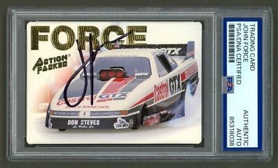 John Force Signed 1994 Action Packed Card #39 (PSA) NHRA Funny Car Racing - Image 1 of 2