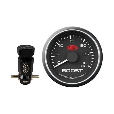 SAAS Turbo Adjustable Boost Controller + Diesel Boost Gauge Black Face 0-30PSI - Image 1 of 4
