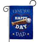 Two Group Flag I Love You Dad Family Father Day Baseball Decor Flag w