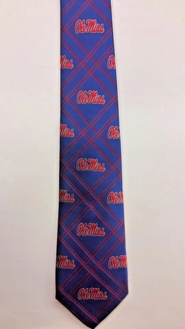 NCAA Neck Tie, Ole Miss Rebels (WP 2) NEW Cover
