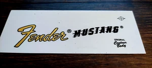 FENDER MUSTANG HEADSTOCK  /  LOGO TETE GUITARE FENDER MUSTANG - Bild 1 von 1
