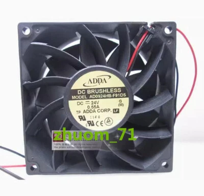 1PC ADDA AD0924HB-F91DS DC24V 0.55A 2-Pin 9CM inverter cooling fan - Image 1 of 2