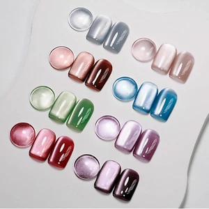 Cat Eye Gel Nail Polish, 8 Colors Ceramic Magnetic Gel Polish Set with Magnet St - Picture 1 of 12