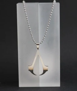 Assassins Creed Anhänger - Symbol Halskette - Edelstahl Kette Assassinen Zeichen - Bild 1 von 3