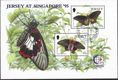 1995 Jersey Sg MS722 Singapore '95 International Stamp Exhibition Fine Used - Image 1 of 2